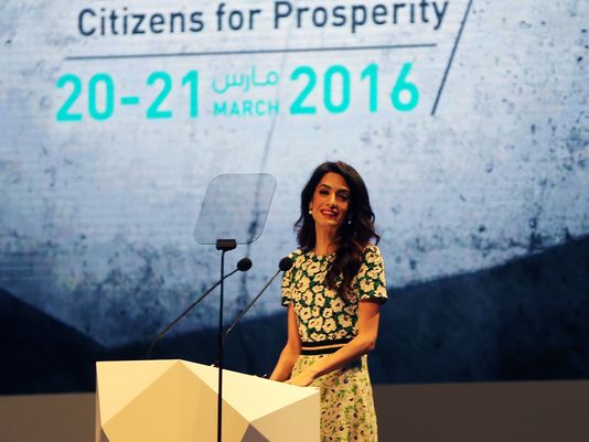 Amal Clooney Talks Human Rights In Mideast Speech